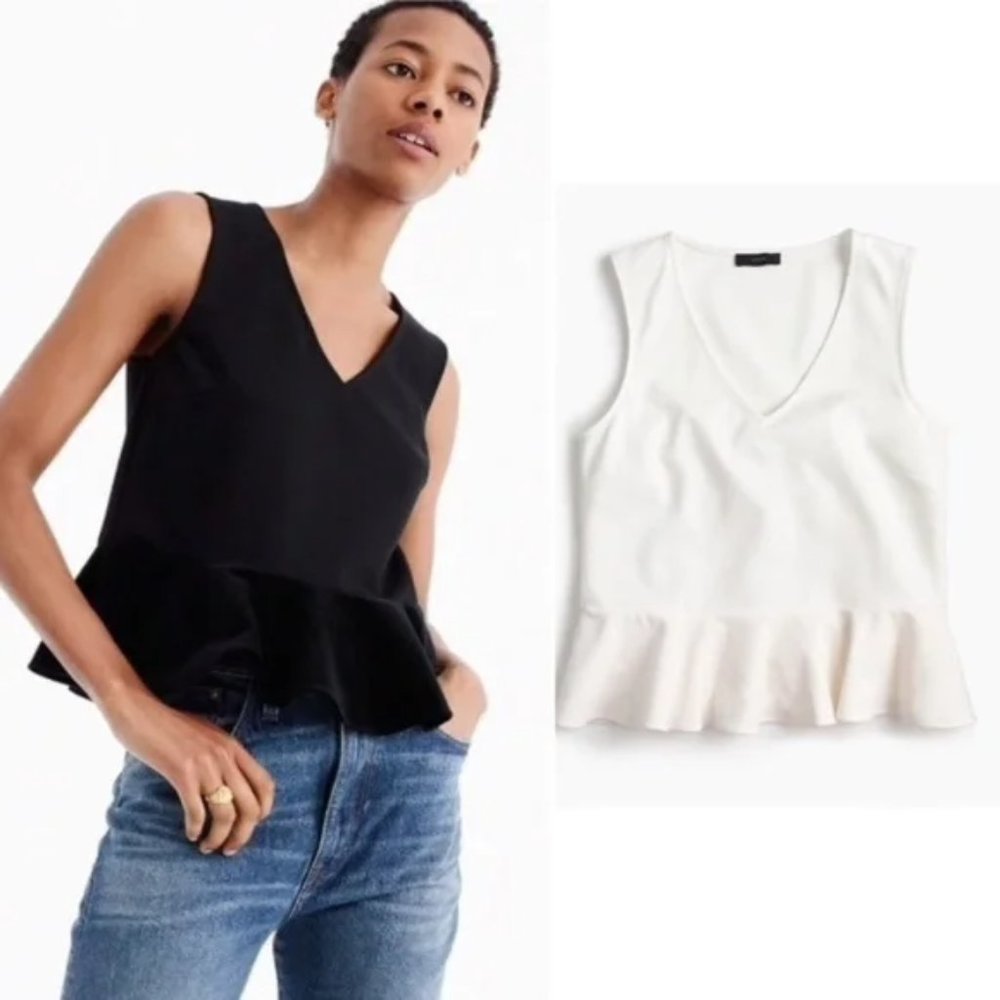 J. Crew Peplum Tank Blouse